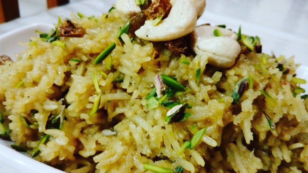 Zarda Pulao : A Sweet Flavoured Rice