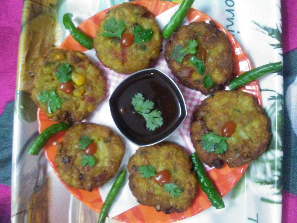 Mixed Vegetable Corns Cutlets - Tasty Bite