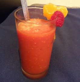 Raspberries and Orange Smoothie - Kids Special!!