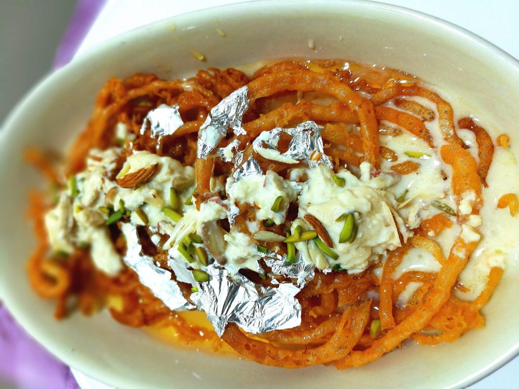 Instant Jalebi with Instant Rabri