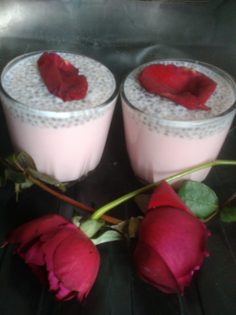 sabza seeds rose drink