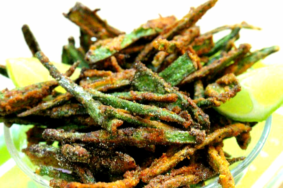 Kurkuri Besan Bhindi - Delicious Sabzi