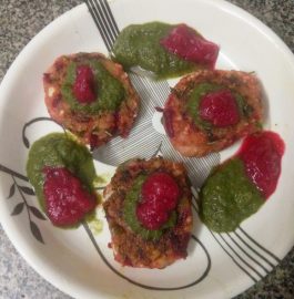 Paneer Veggie Tikki