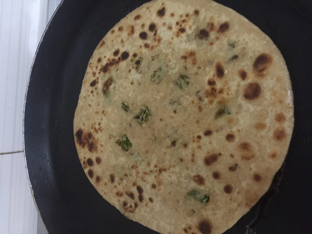 Green Chili Paratha - Quick and Healthy Bite!