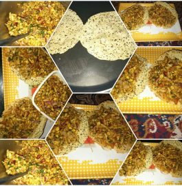 Mumbai Style Papad Bhel- Spicy Snacks