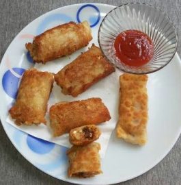 Bread Paneer Rolls - Yummy