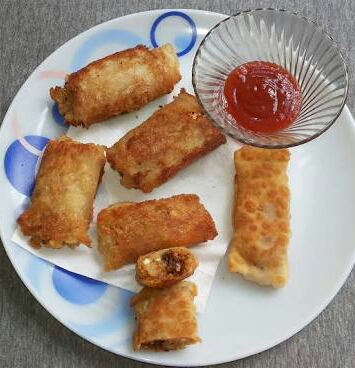 Bread Paneer Rolls - Yummy