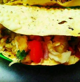 Papad Veggie Tacos - Quick & Crispy