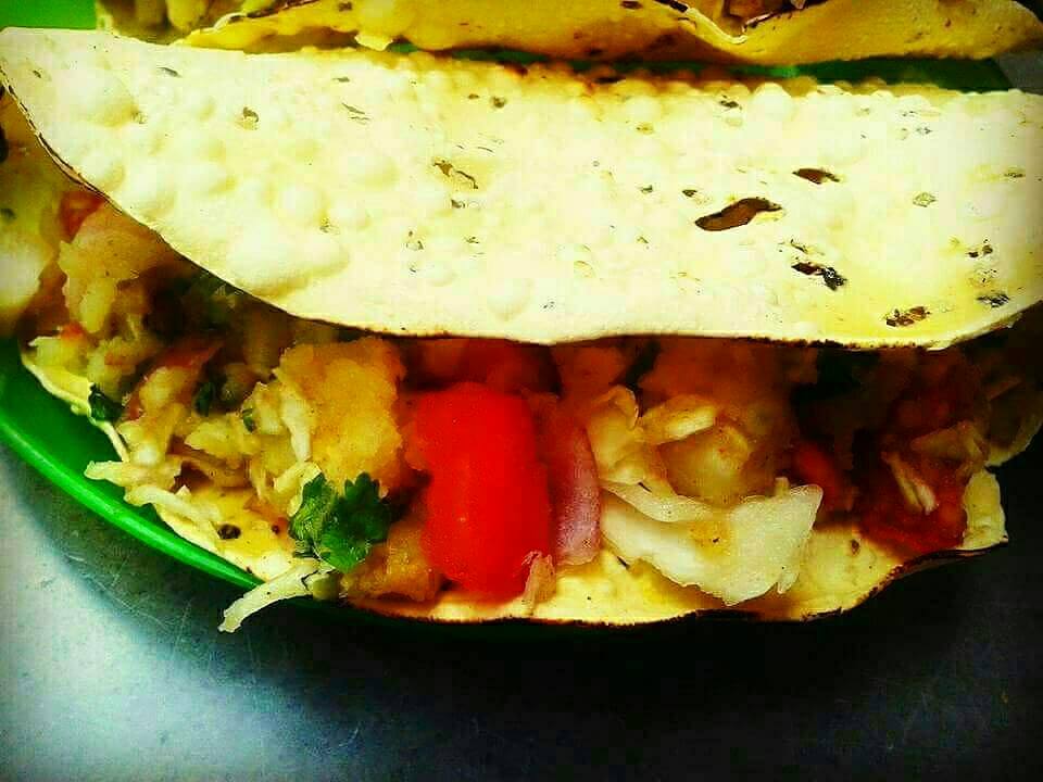 Papad Veggie Tacos - Quick & Crispy