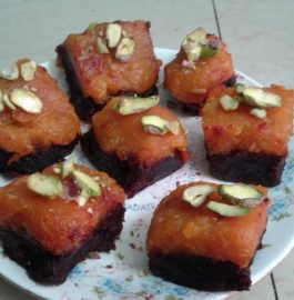 Beetroot-Papaya Barfi - Yummy Dessert