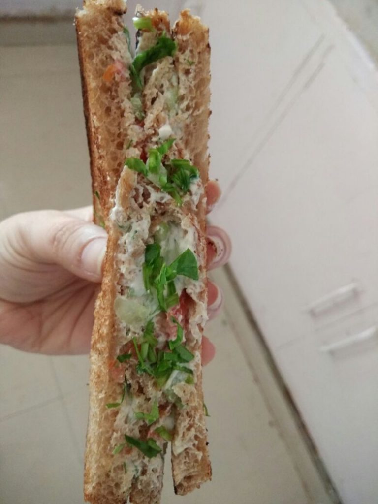 Hung Curd Sandwich - Healthy Bite