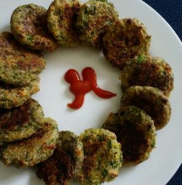 Cheese Broccoli Cutlets - Oil Free Recipe