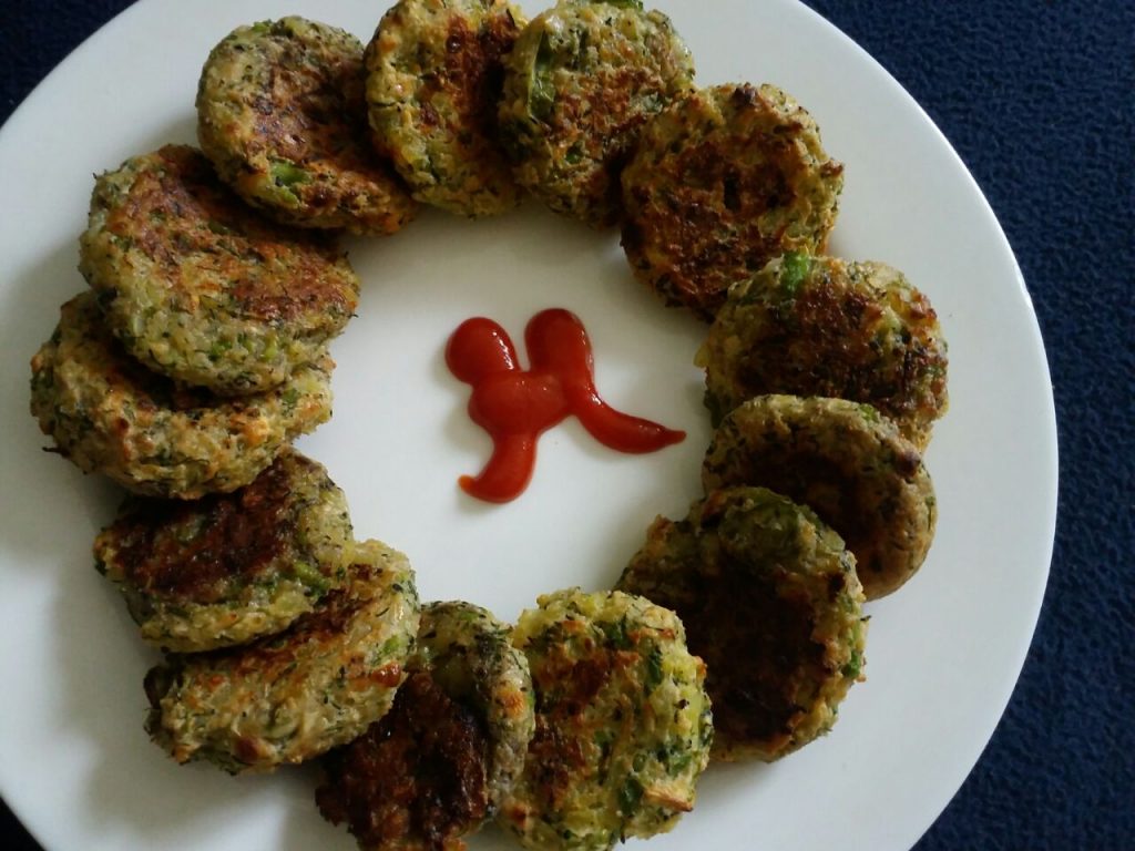 Cheese Broccoli Cutlets - Oil Free Recipe