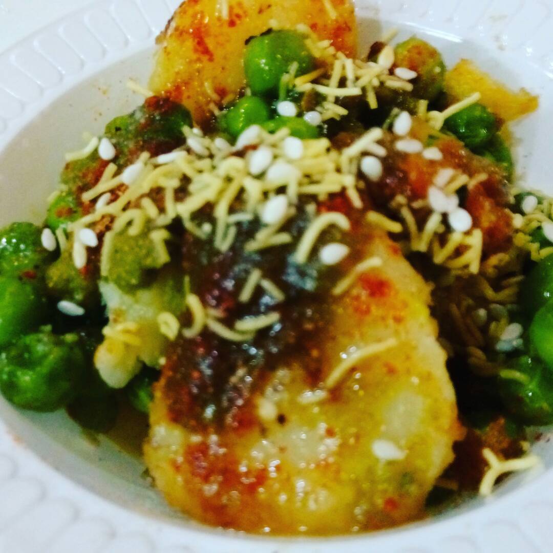 Potato Peas Chat Recipe