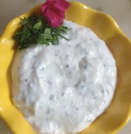 Hung Curd Rose Dip