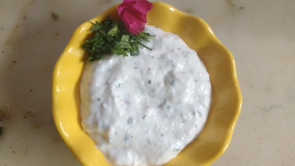 Hung Curd Rose Dip