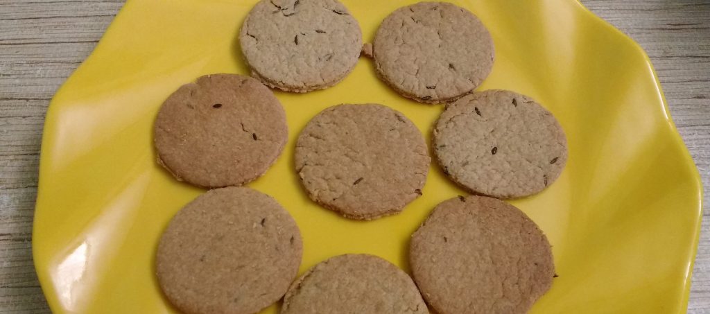 Wheat Flour Jeera Biscuits - Kids favorite!!