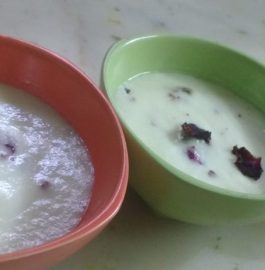 Rose Flavored Baked Yoghurt - Refreshing Dessert!