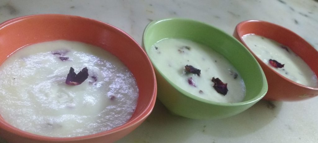 Rose Flavored Baked Yoghurt - Refreshing Dessert!