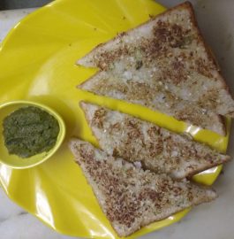 Cabbage malai open sandwich recipe