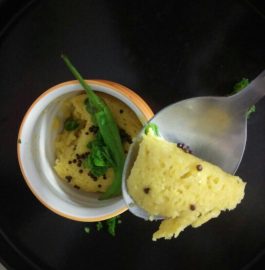 Khaman Dhokla - Microwave Recipe!!