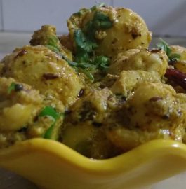 Makhana Baby Potatoes - Healthy Curry
