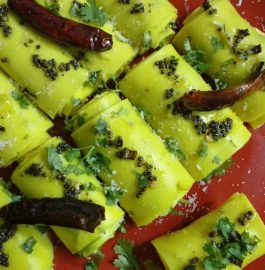 Moong Dal Khandvi - Gujarati Snack
