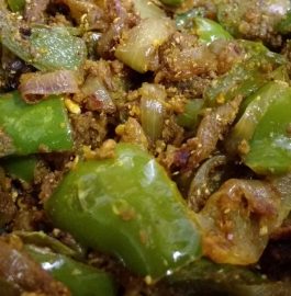 Shimla Mirch Do Pyaza-Tasty Capsicum Curry