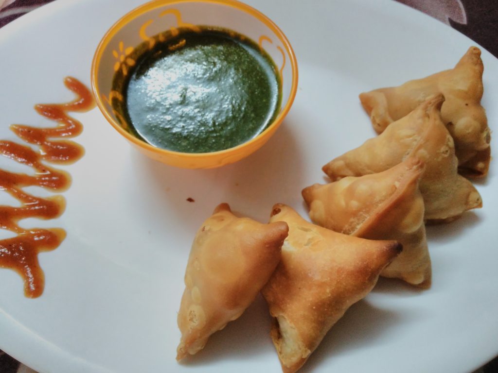 Sweet Potato And Paneer Samosa - Delicious!