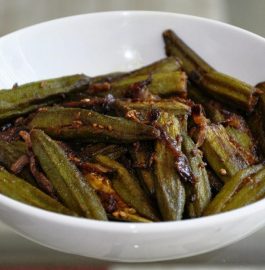 Stuffed Okra in Maharashtrian Style - Yummy!