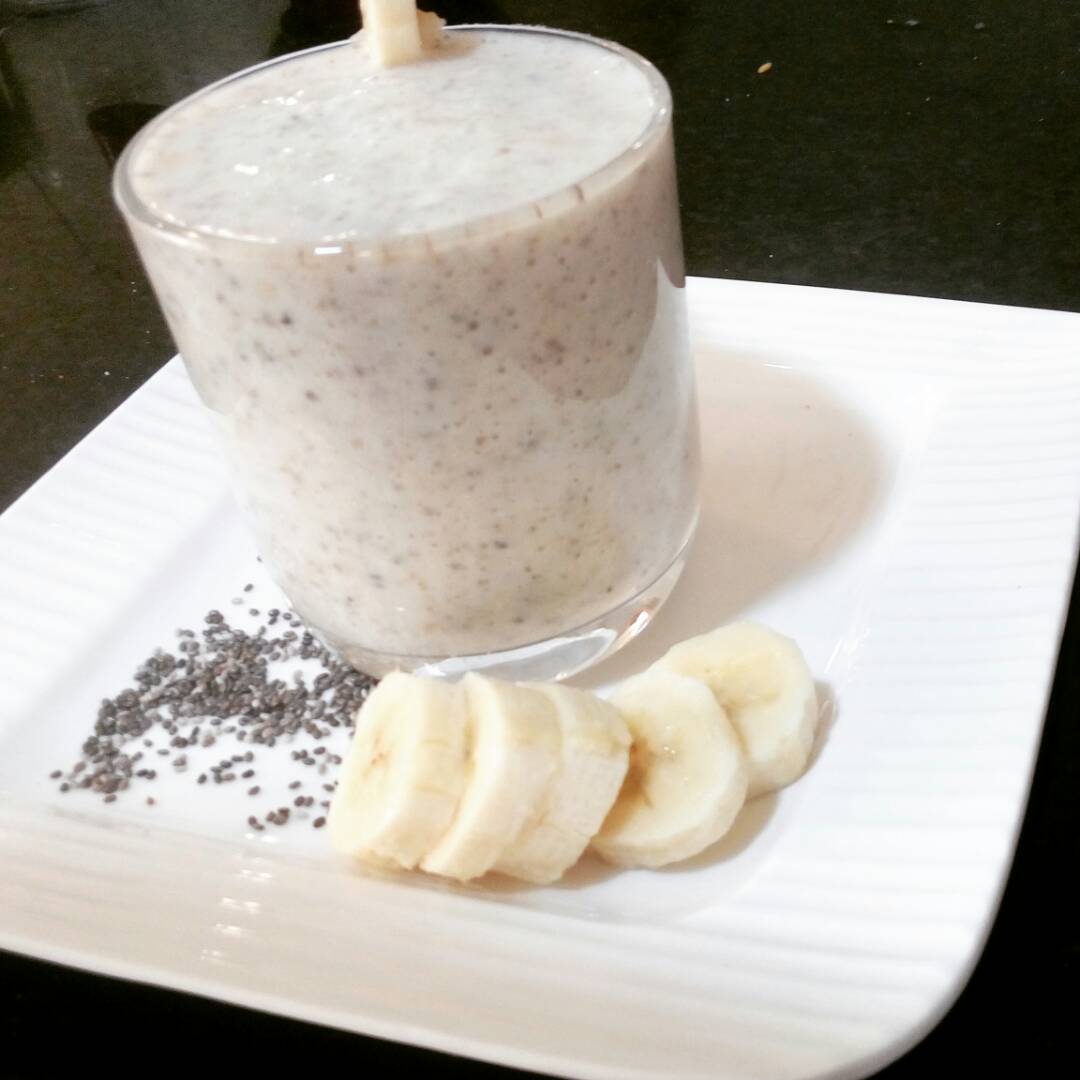 Chia Seeds & Banana Shake - Healthy Sip