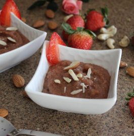 Strawberry and Sooji Halwa