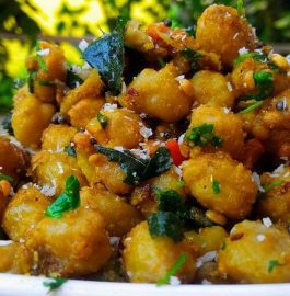 Sundal With Chickpea - South Indian Cuisine