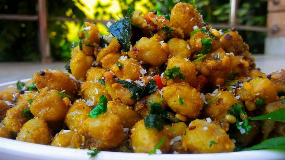 Sundal With Chickpea - South Indian Cuisine