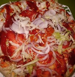 Tomato Pizza In Indian Style - Yummy Meal