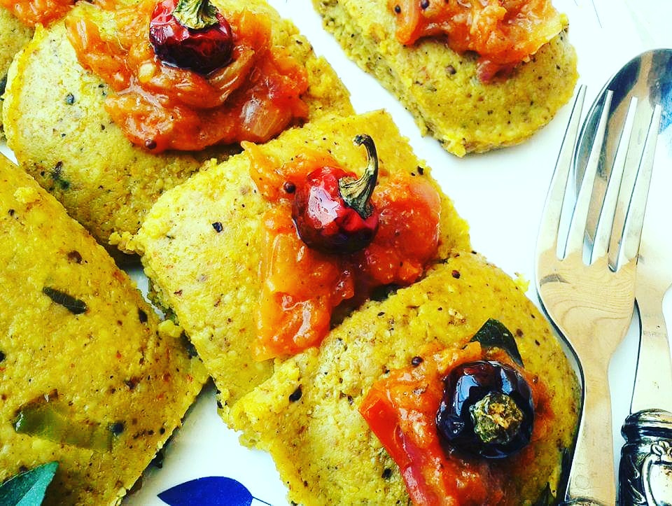 Oats Corn Flakes Dhokla Recipe