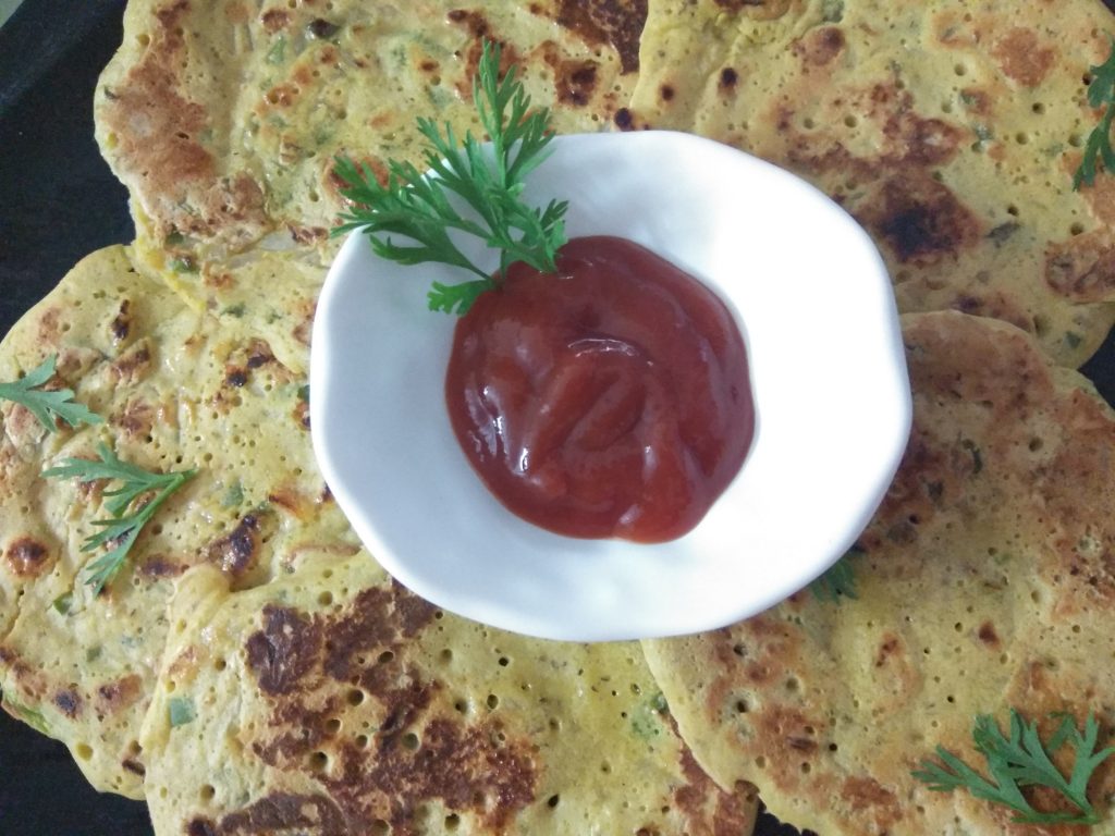 Veggie Besan Cheela - Super Tasty