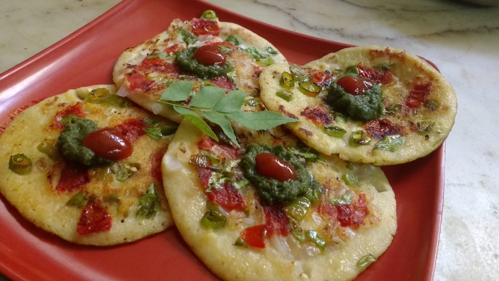 Mixed Dal and Veg Uttapam - Yummy Breakfast