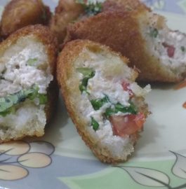 Hung Curd Bread Rolls - Tasty Snack