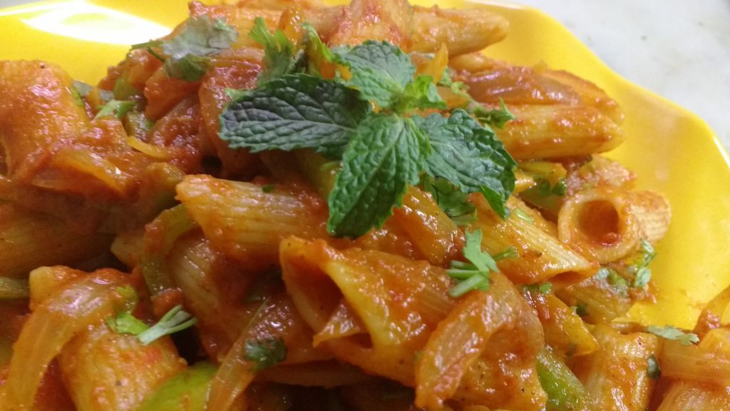 Pasta With Red Sauce - Delicious Meal