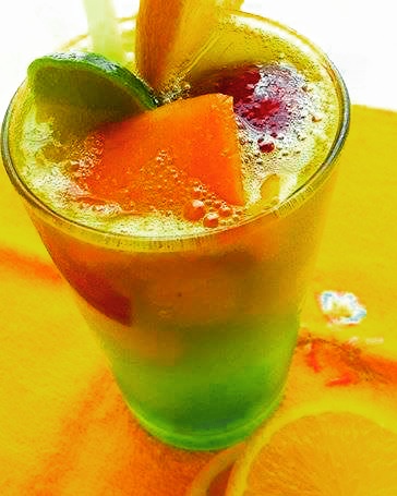 Mixed Fruits With Lemon – Yummy Mocktail