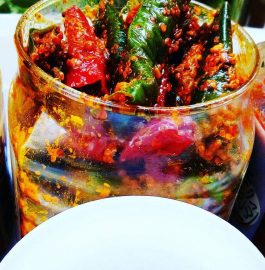 Red Green Chilli Pickle - 5 Minute Recipe