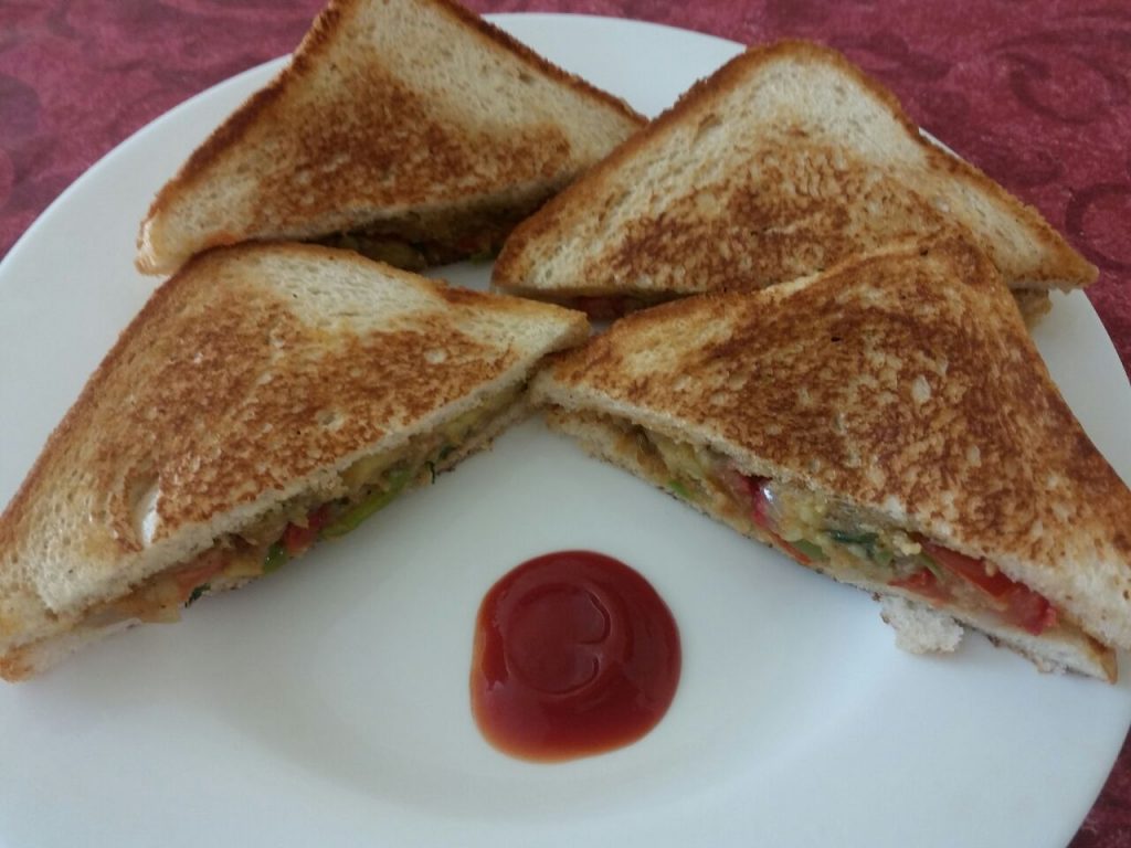 Tawa Sandwich - Yummy And Quick Breakfast