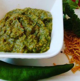 Mint And Bhujiya Chutney Recipe