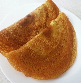 Besan and Rice Flour Dosa - Quick Breakfast