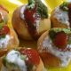 Stuffed Baked Bati Chaat Recipe