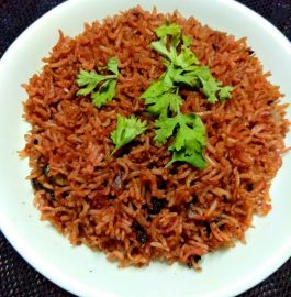 Beetroot Fried Rice - Healthy And Yummy