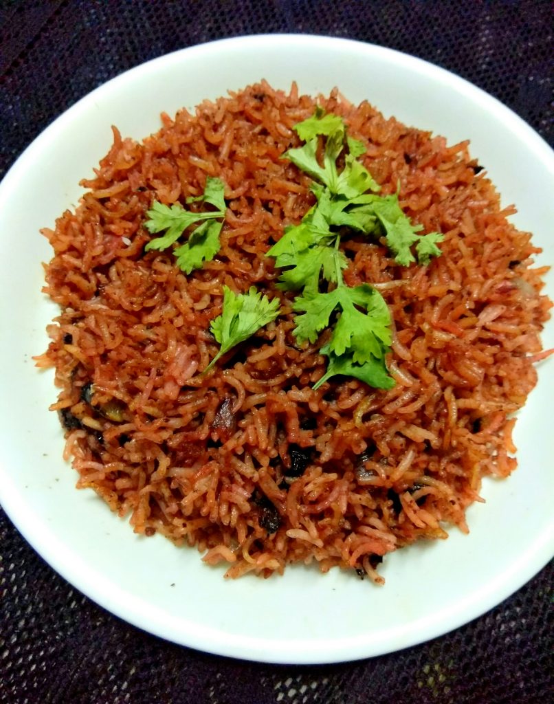 Beetroot Fried Rice - Healthy And Yummy