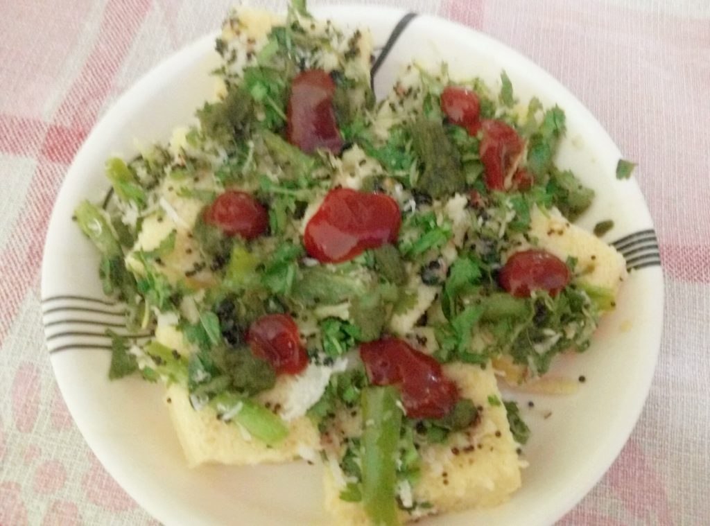 Chana Dal Chawal Dhokla - Healthy Snack