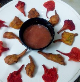 Gulmohar Flower Pakora Recipe